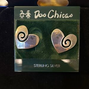 Heart Sterling Silver Earrings NWT